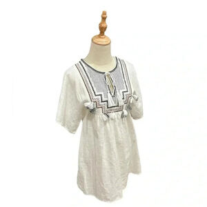J. Crew Dress w/ tassel and embroidered details. Size XXS